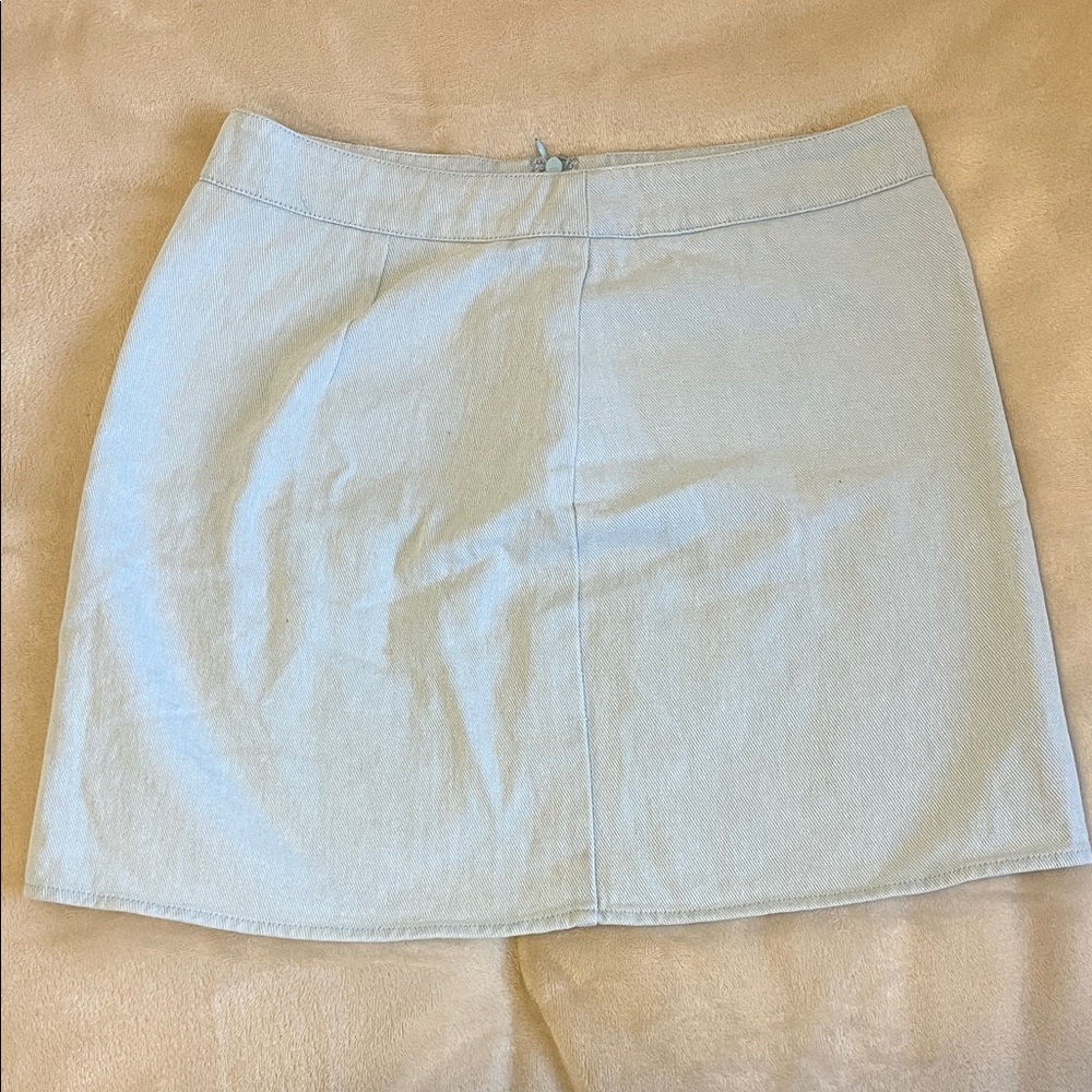 Altar'd State Light Blue Denim Skirt